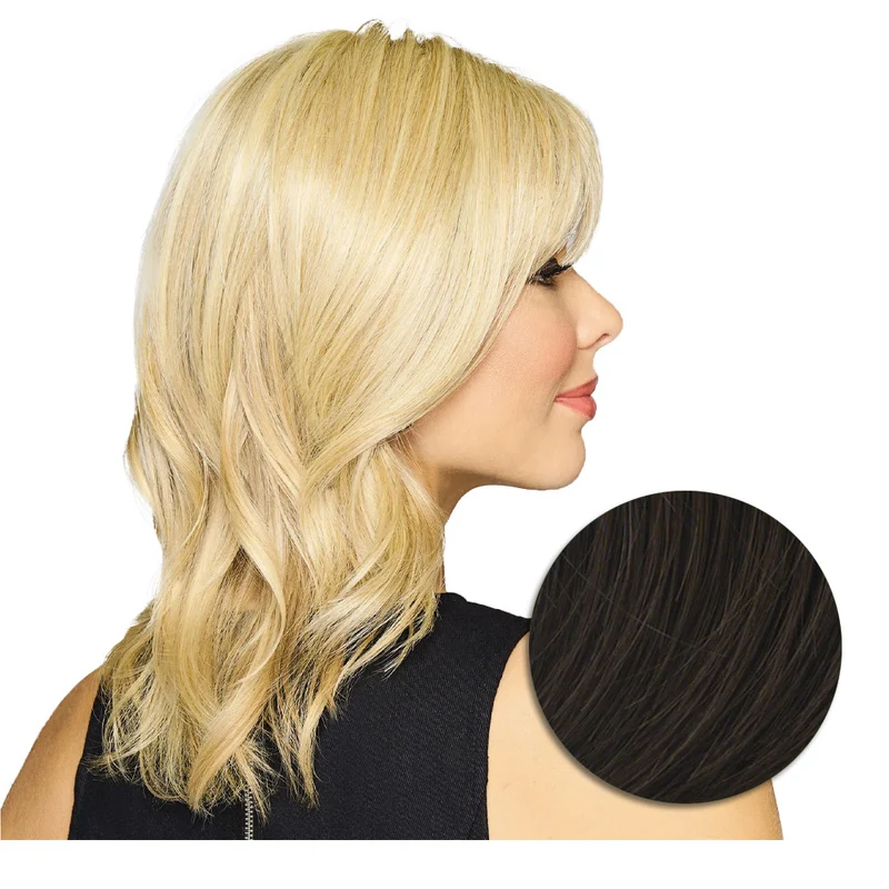 Hairdo Topper Stylish Wave R6 Marron Moyen - toupet vagues