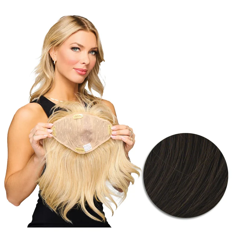 Hairdo Topper Stylish Wave R6 Marron Moyen - toupet vagues