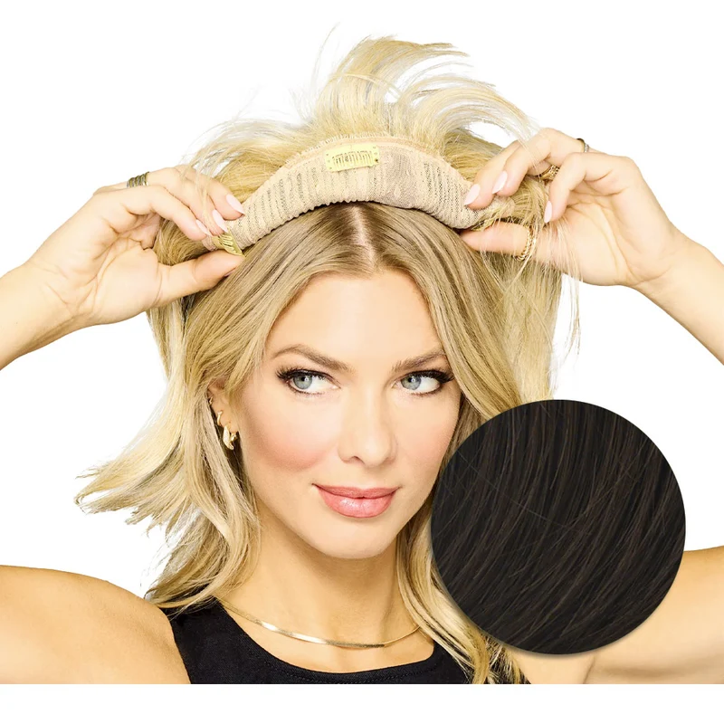 Hairdo Topper Stylish Wave R6 Marron Moyen - toupet vagues
