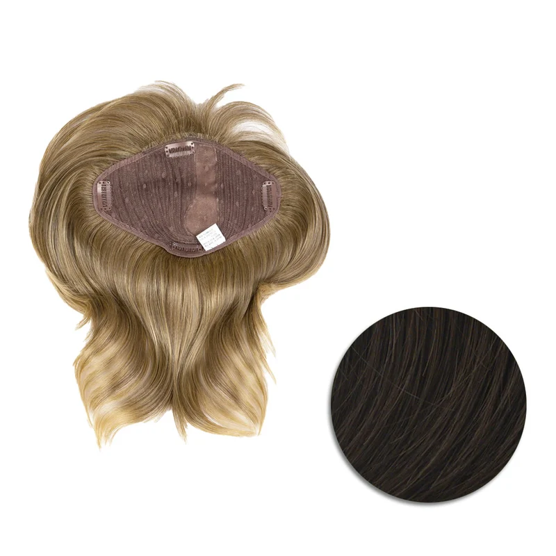 Hairdo Topper Stylish Wave R6 Marron Moyen - toupet vagues