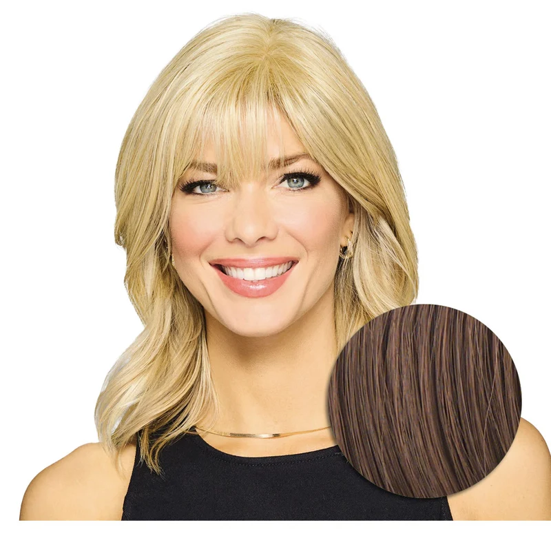 Hairdo Topper Stylish Wave R830 Marron Clair Doré - toupet vagues