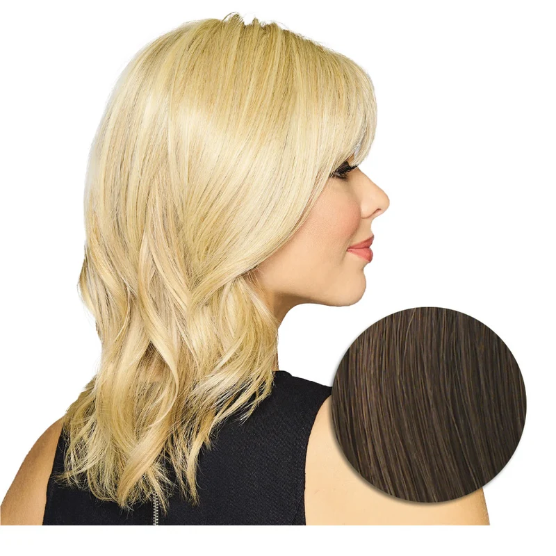 Hairdo Topper Stylish Wave R10 Marron Clair - toupet vagues