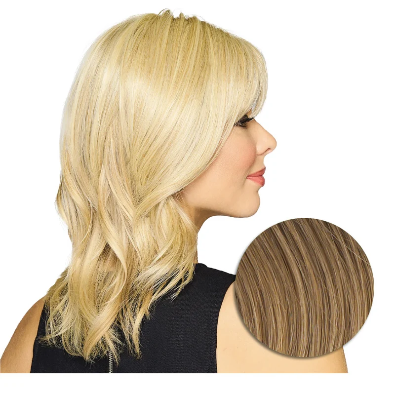 Hairdo Topper Stylish R1416T Blond Foncé - toupet vagues