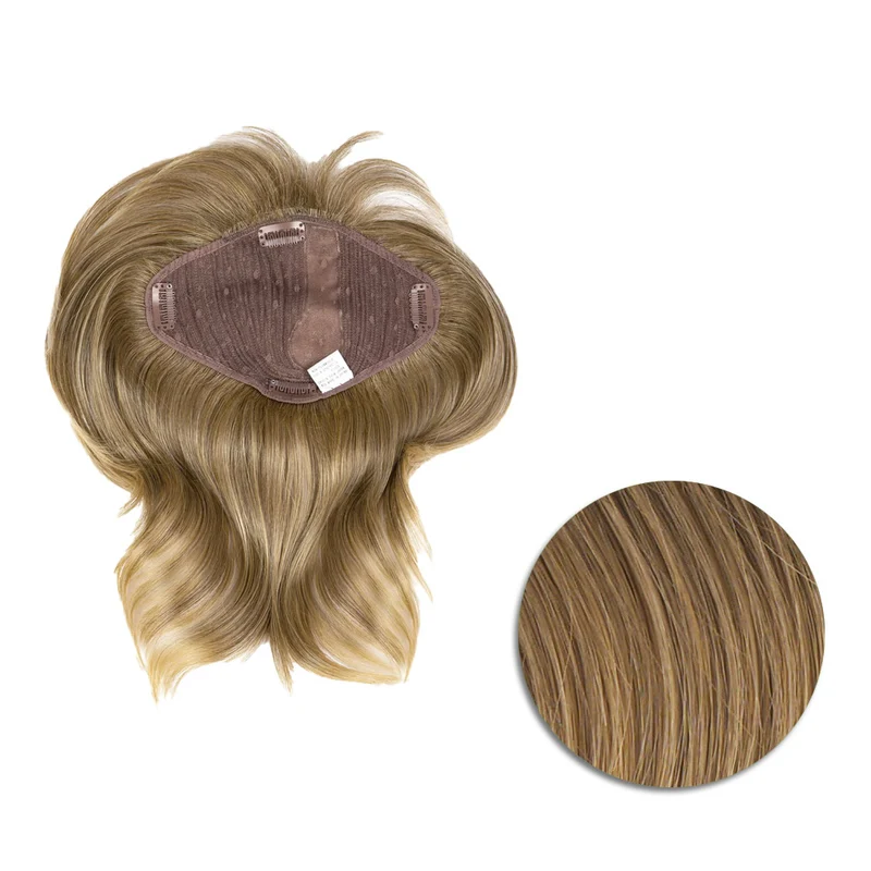 Hairdo Topper Stylish R1416T Blond Foncé - toupet vagues