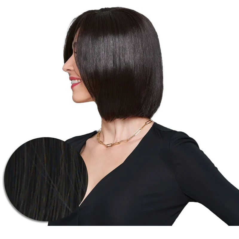 Hairdo Topper Top It Off R2 Noir - toupet avec clips amovibles