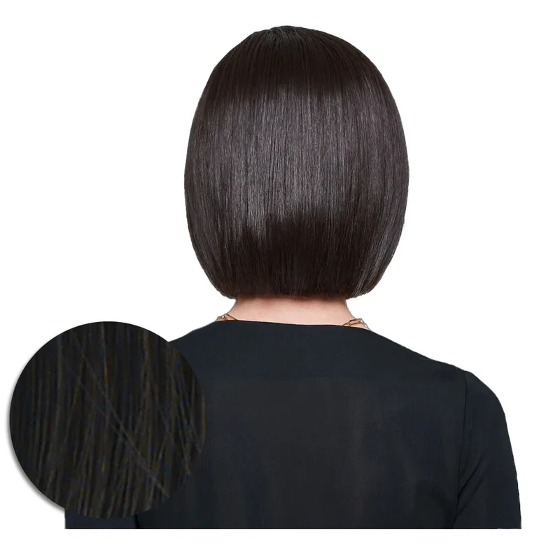 Hairdo Topper Top It Off R2 Noir - toupet avec clips amovibles