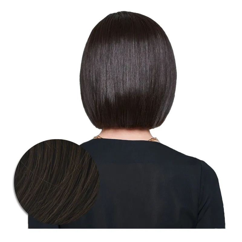 Hairdo Topper Top It Off R6 Marron Moyen - toupet avec clips amovibles