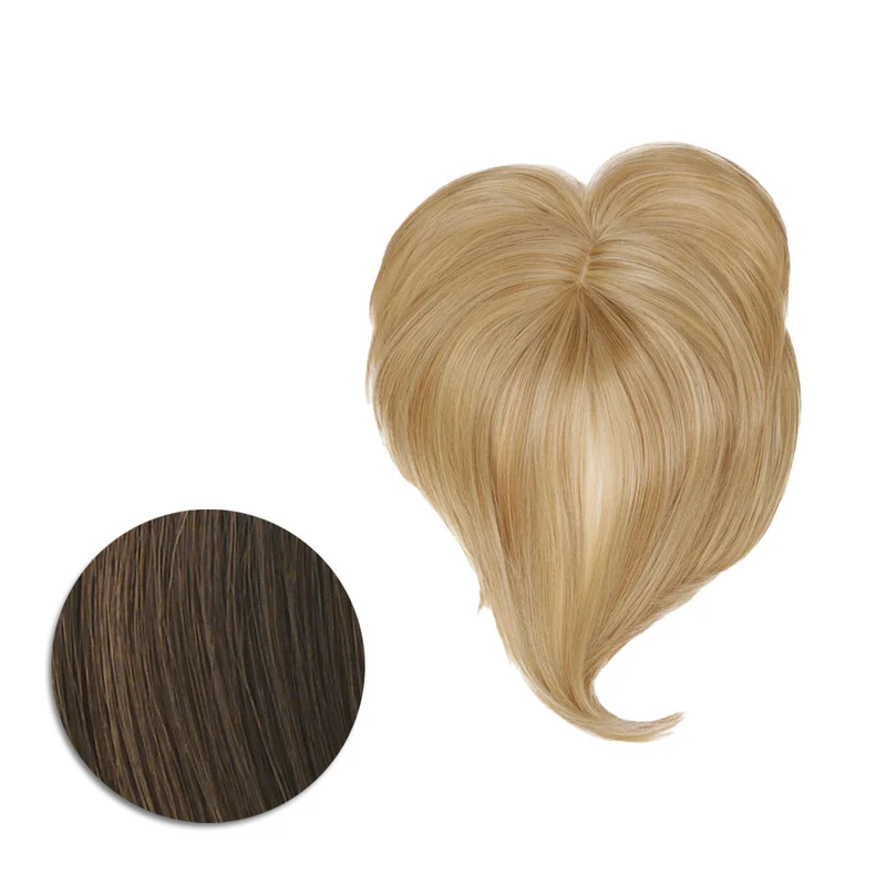 Hairdo Topper Top It Off R10 Marron Clair - toupet avec clips amovibles