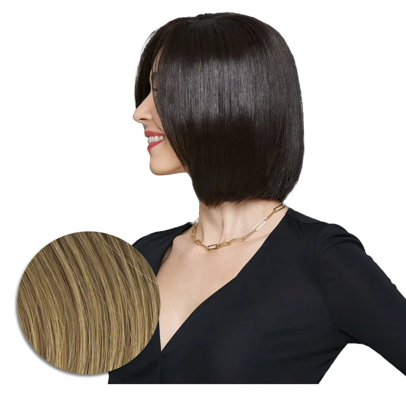 Hairdo Topper Top It Off R4 Blond Foncé - toupet avec clips amovibles