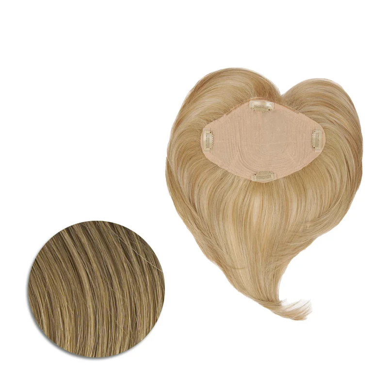 Hairdo Topper Top It Off R4 Blond Foncé - toupet avec clips amovibles