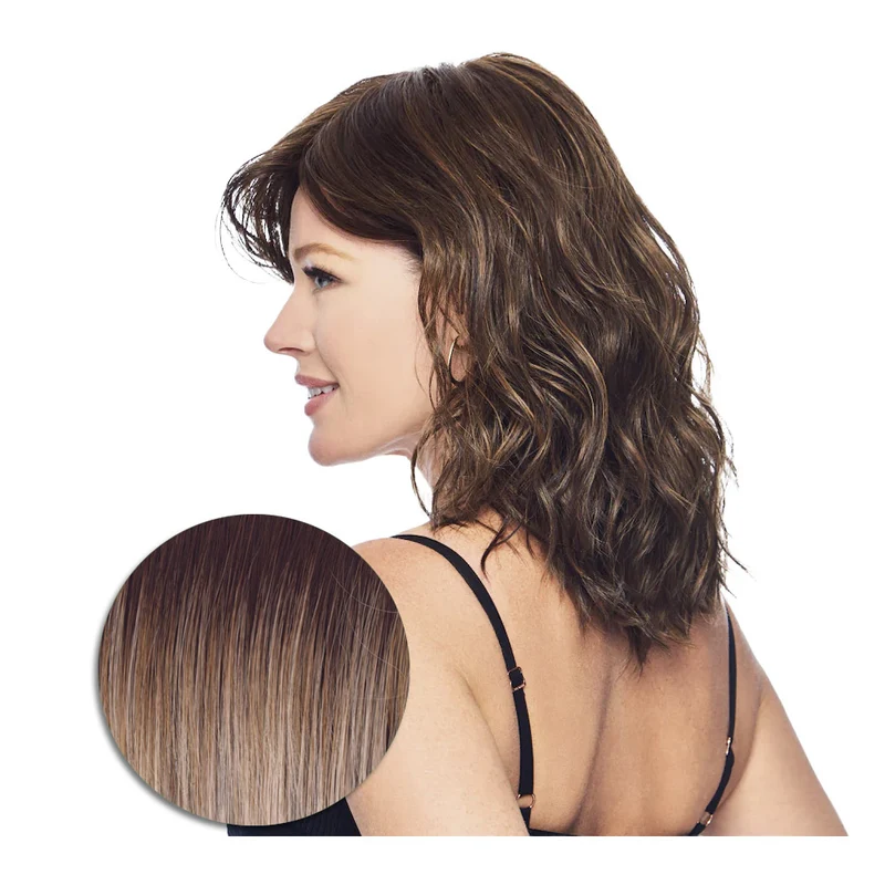 Hairdo Courtside Waves Perruque Blond Cendré Clair - perruque coupe moyenne