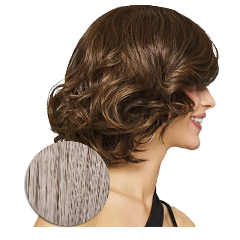 Hairdo Bombshell Bob Perruque Gris Clair - perruque coupe courte