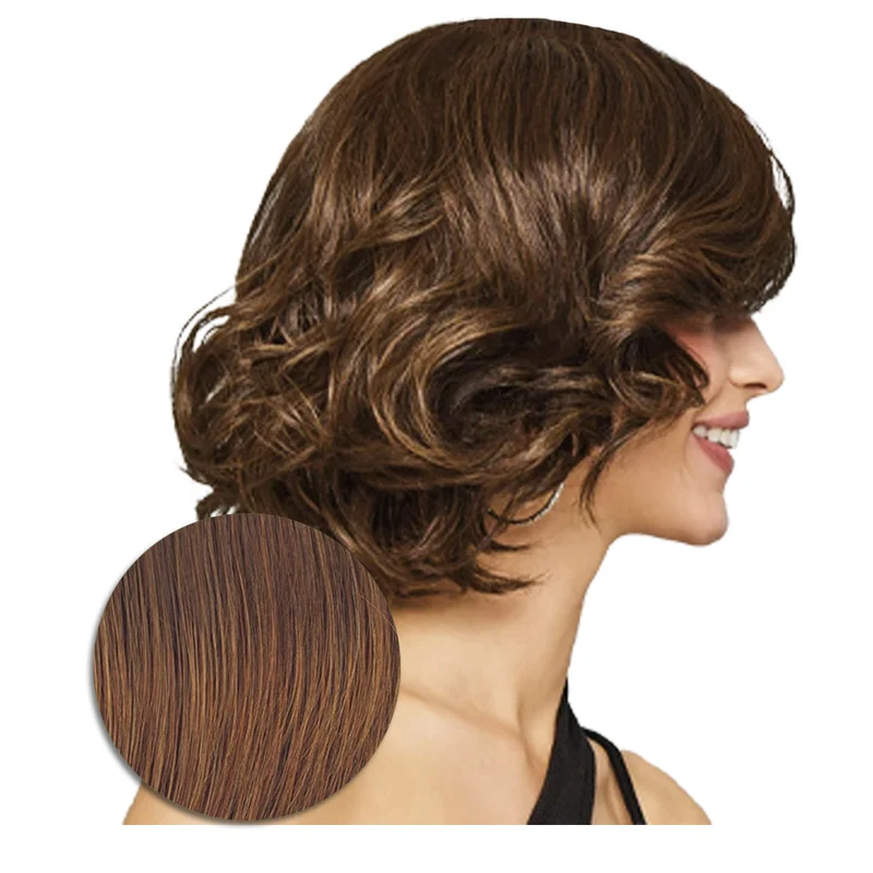 Hairdo Bombshell Bob Perruque Marron Moyen Rubis - perruque coupe courte
