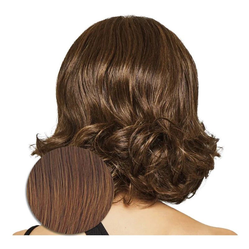 Hairdo Bombshell Bob Perruque Marron Moyen Rubis - perruque coupe courte