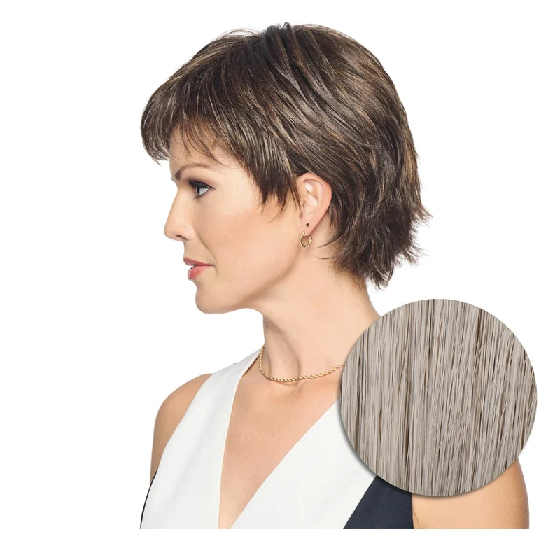 Hairdo City Chic Perruque Gris Clair - perruque coupe courte