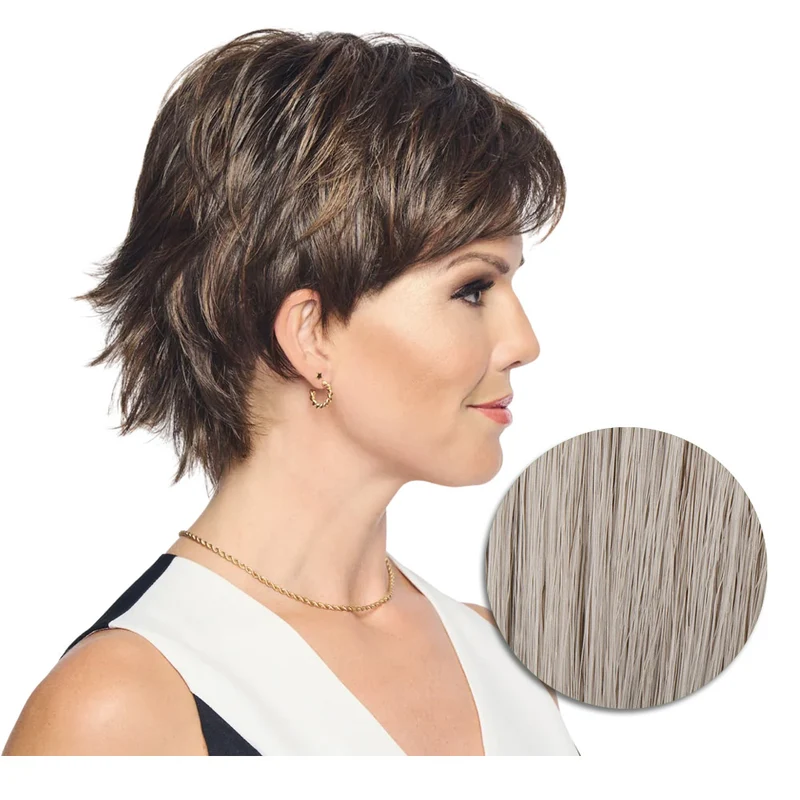 Hairdo City Chic Perruque Gris Clair - perruque coupe courte