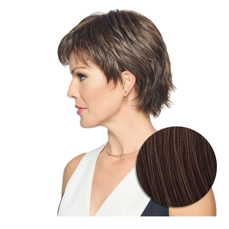 Hairdo City Chic Perruque Marron Moyen Cuivré - perruque coupe courte