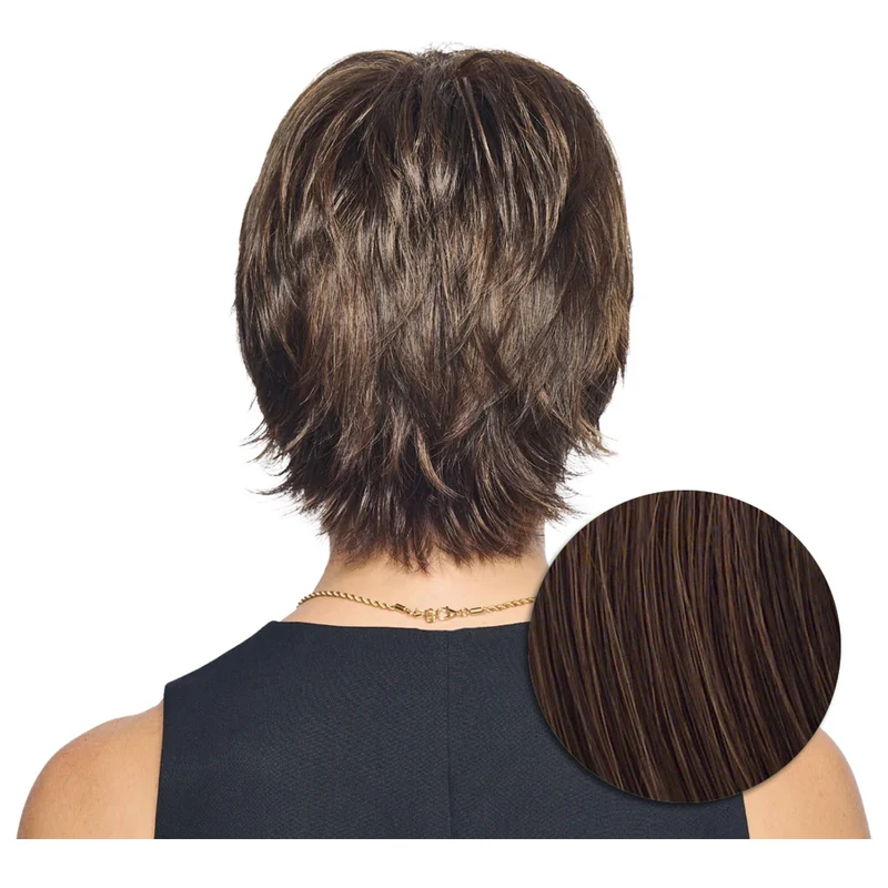 Hairdo City Chic Perruque Marron Moyen Cuivré - perruque coupe courte