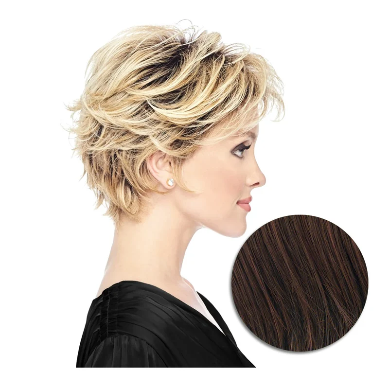 Hairdo Flirty Flip Perruque Marron Cerise - perruque coupe courte