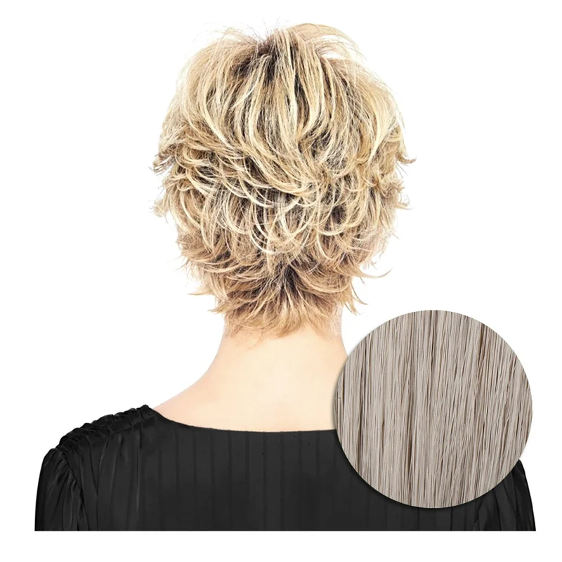 Hairdo Flirty Flip Perruque Gris Clair - perruque coupe courte