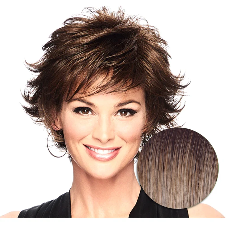 Hairdo Textured Flip Perruque Blond Clair Cendré - perruque coupe courte