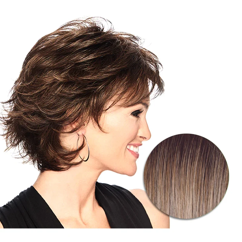 Hairdo Textured Flip Perruque Blond Clair Cendré - perruque coupe courte