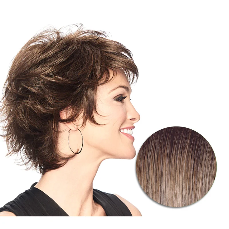 Hairdo Textured Flip Perruque Blond Clair Cendré - perruque coupe courte