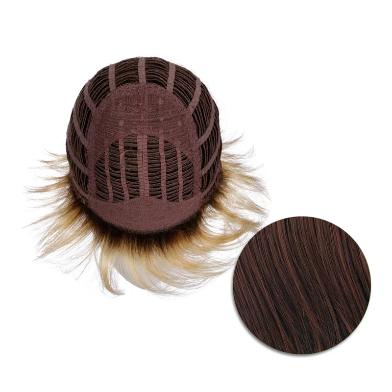Hairdo Textured Flip Perruque Marron Cerise - perruque coupe courte