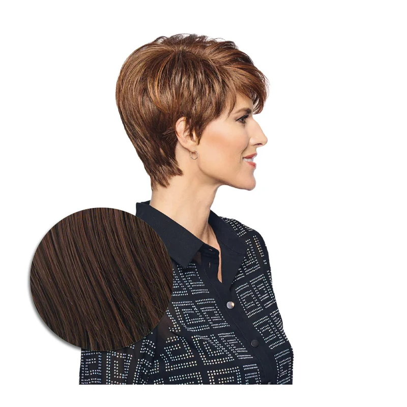Hairdo Polished Pixie Perruque Marron Cerise - perruque coupe courte