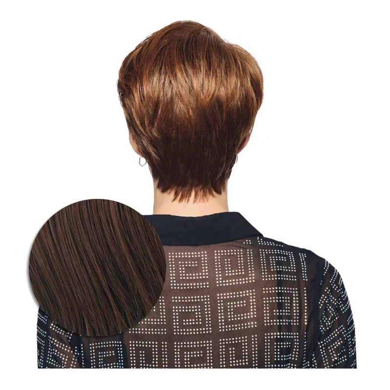 Hairdo Polished Pixie Perruque Marron Cerise - perruque coupe courte