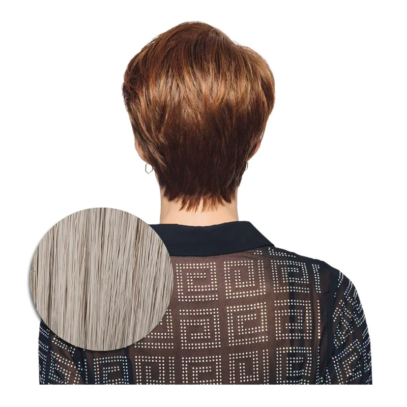 Hairdo Polished Pixie Perruque Gris Clair - perruque coupe courte