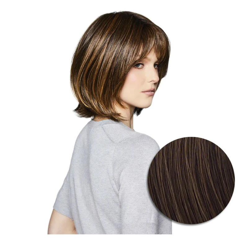 Hairdo Bouncy Bob Perruque Marron Moyen Cuivré - perruque coupe courte