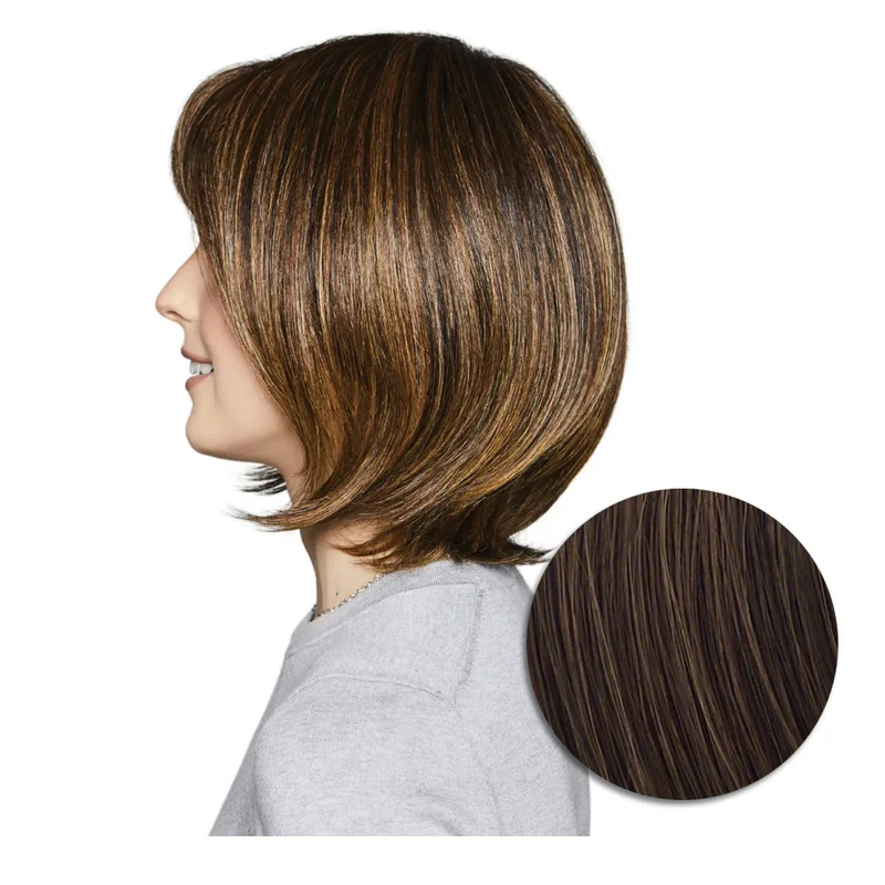 Hairdo Bouncy Bob Perruque Marron Moyen Cuivré - perruque coupe courte