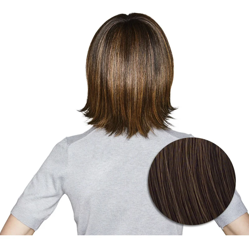 Hairdo Bouncy Bob Perruque Marron Moyen Cuivré - perruque coupe courte