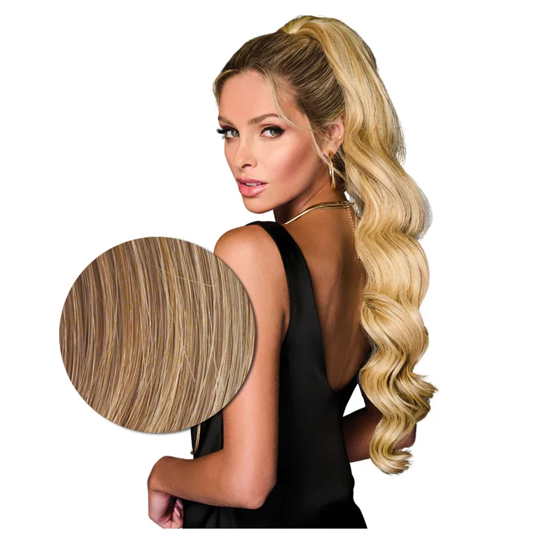 Hairdo Queue de cheval ondulée à Clip R14/25 Blond Chaud 69cm