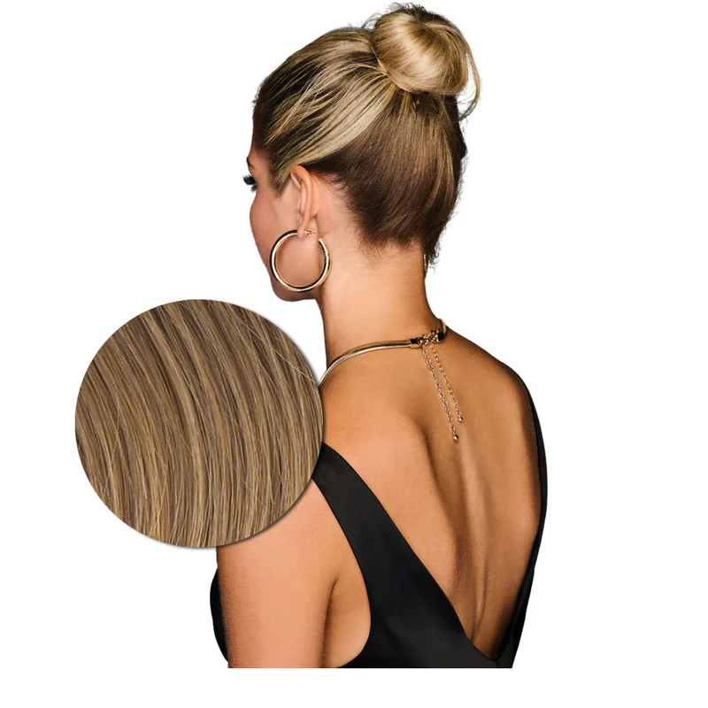 Hairdo Queue de cheval ondulée à Clip Blond Foncé R1416T 69cm