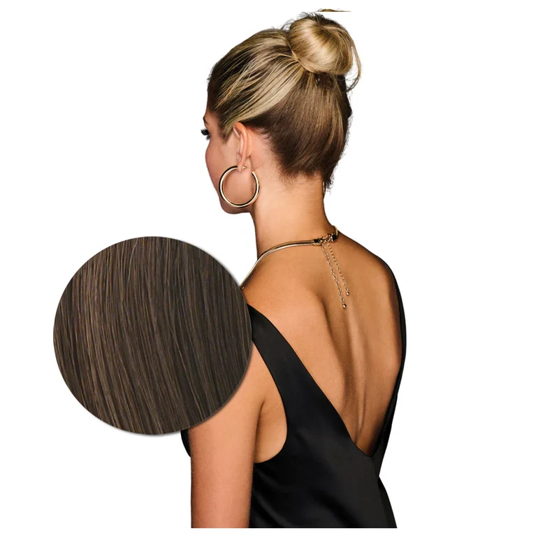 Hairdo Queue de cheval ondulée à Clip R10 Marron Clair 69cm