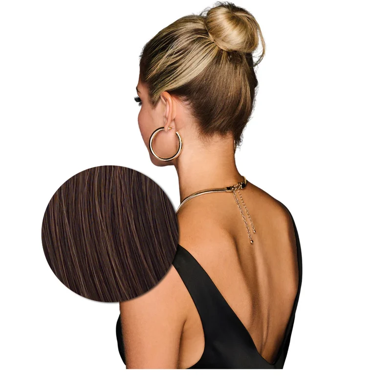 Hairdo Queue de cheval ondulée à Clip R6/30H Marron Moyen Cuivre 69cm