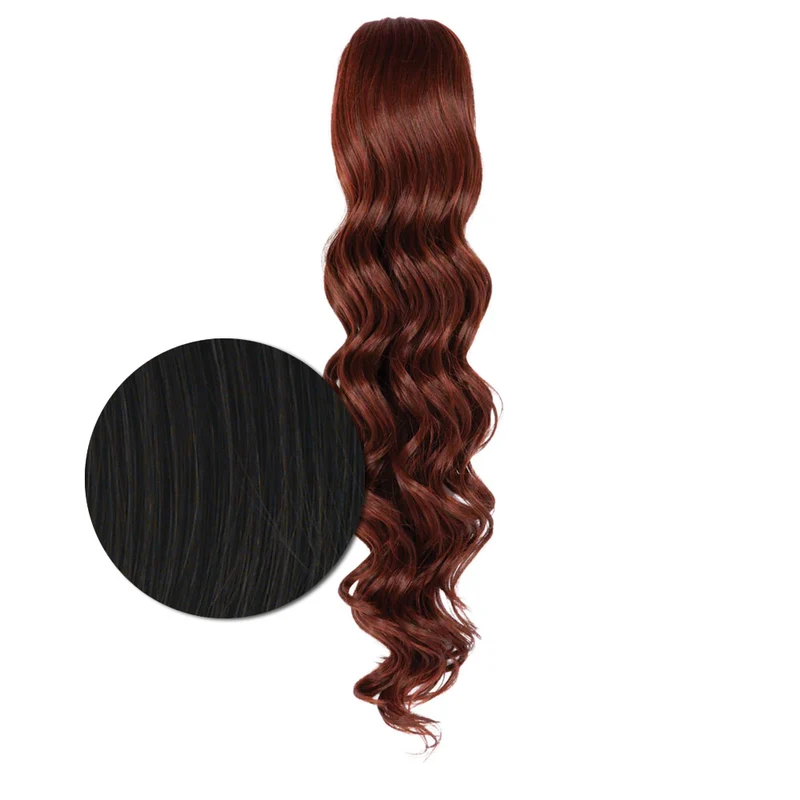 Hairdo Queue de cheval ondulée à Clip R2 Noire 69cm - queue de cheval ondulée