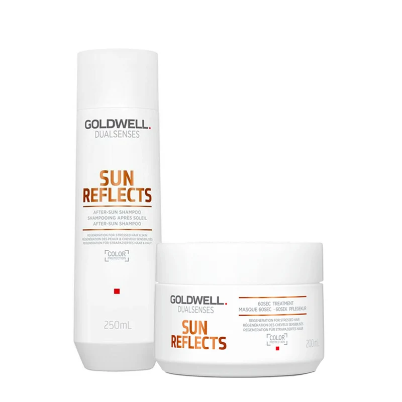 Goldwell Dualsenses Sun Reflects After-Sun Shampoo 250ml 60 Sec Treatment 200ml