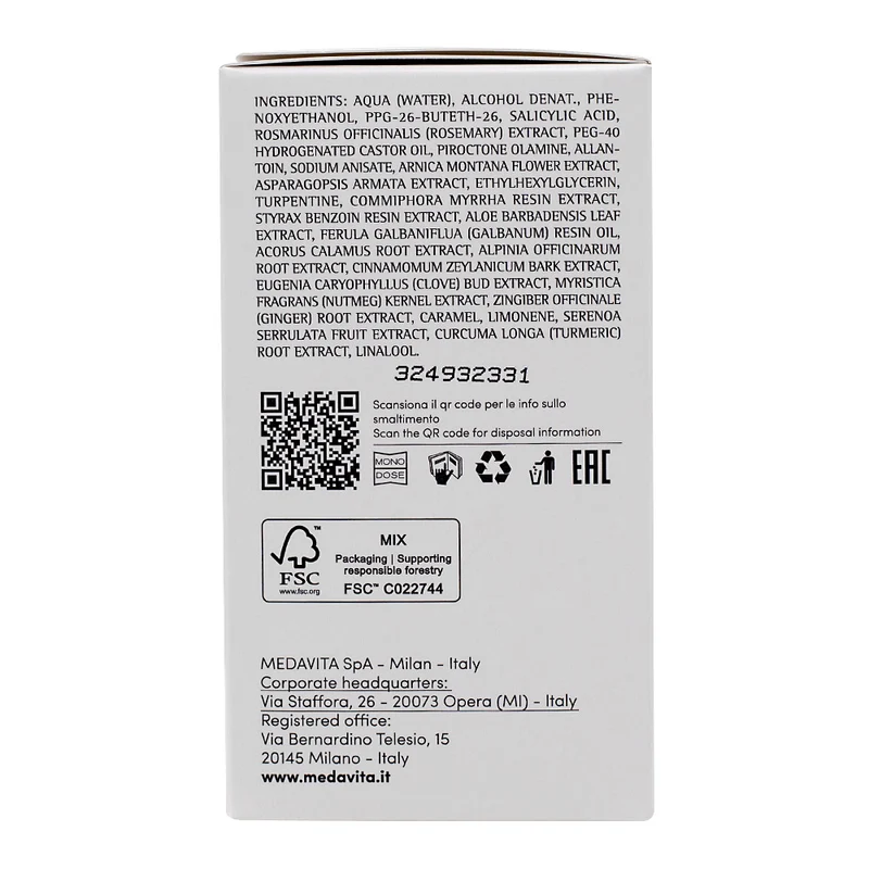 Medavita 60’S Anniversary Cute Requilibre Sebum Balancing Scalp Lotion 12x6ml - lotion sébo-équilibrante pH 3