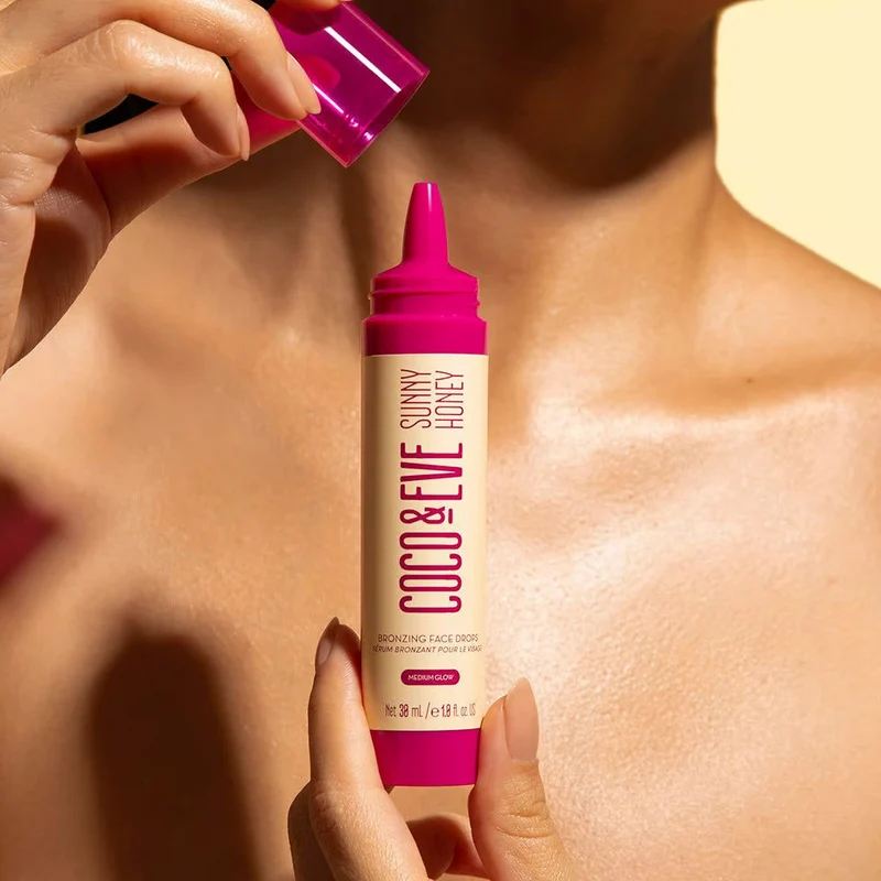 Coco & Eve Sunny Honey Bronzing Face Drops Medium Glow 30ml - gouttes autobronzantes pour le visage