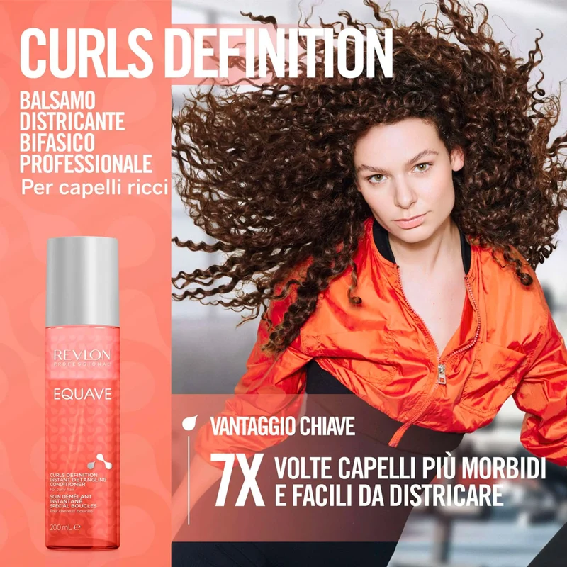 Revlon Equave Curls Definition Instant Detangling Conditioner 200ml - conditionneur sans rinçage pour cheveux bouclés