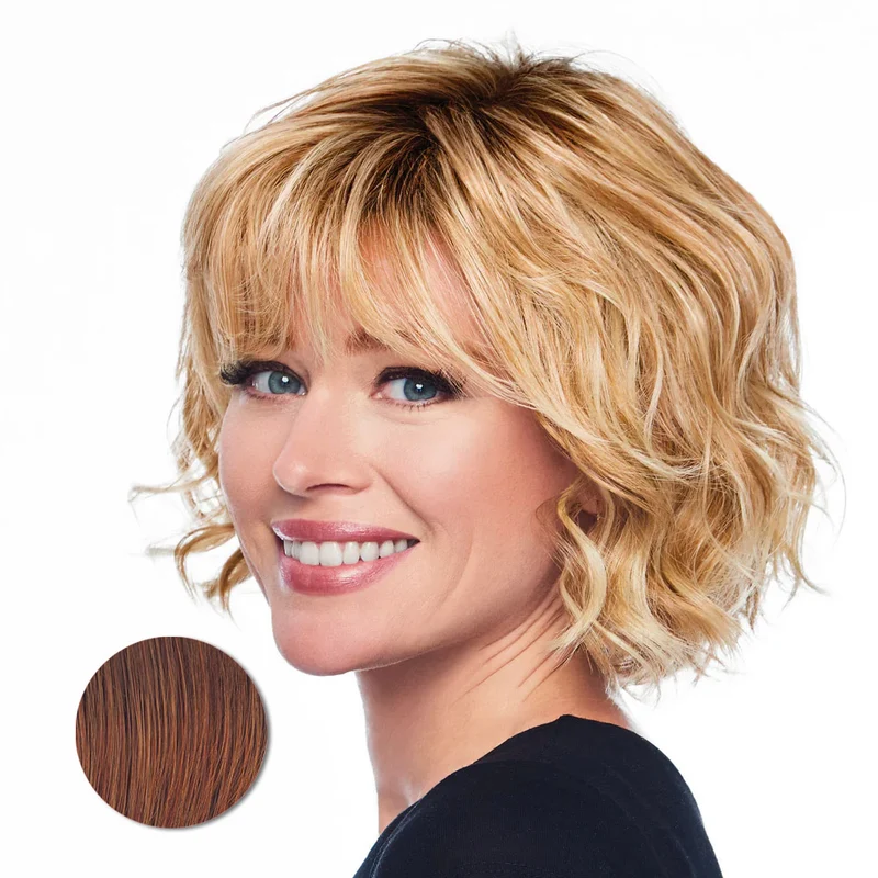 Hairdo Sweetly Waved Marron Rubis Moyen - perruque coupe moyenne