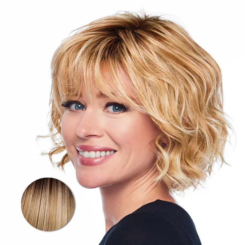 Hairdo Sweetly Waved Blond Clair - perruque coupe moyenne