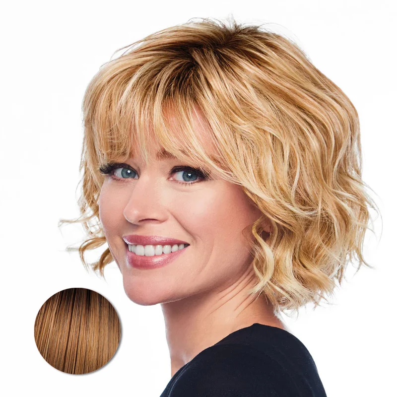 Hairdo Sweetly Waved Blond Chaud - perruque coupe moyenne