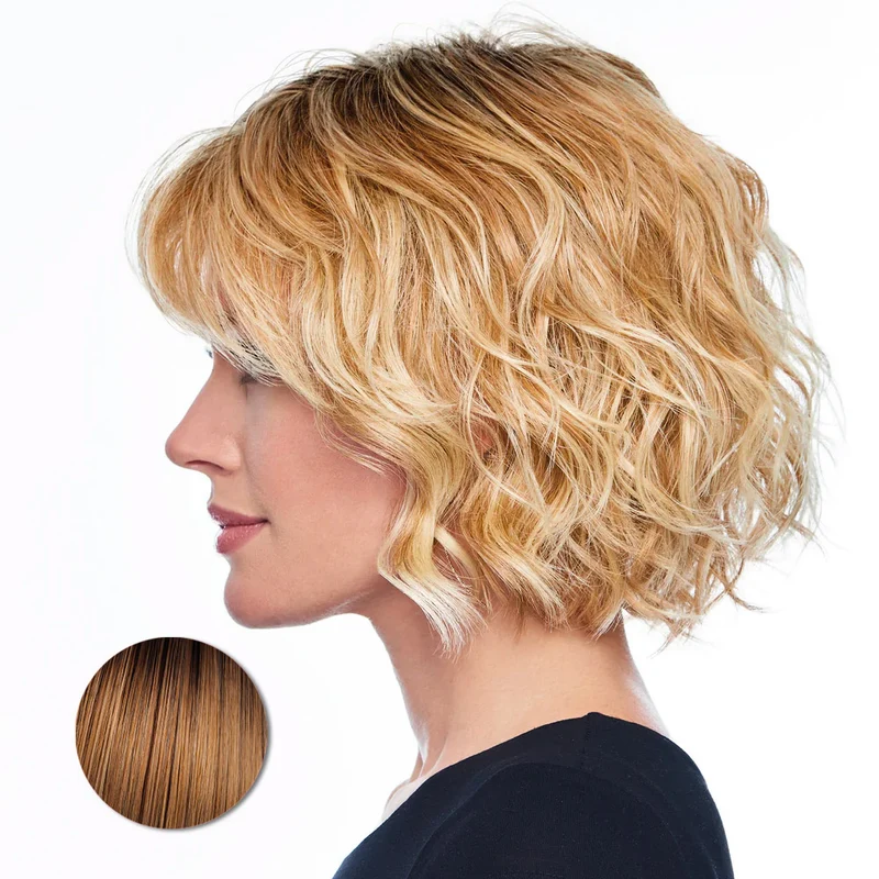 Hairdo Sweetly Waved Blond Chaud - perruque coupe moyenne
