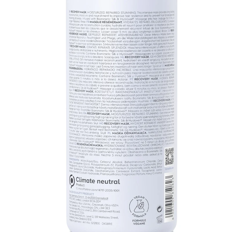 Kerasilk Specialists Recovery Mask 500ml - masque restructurant