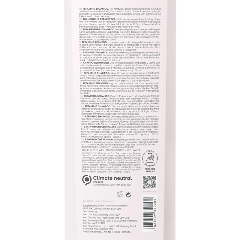 Kerasilk Essentials Repairing Shampoo 750ml - shampooing fortifiant