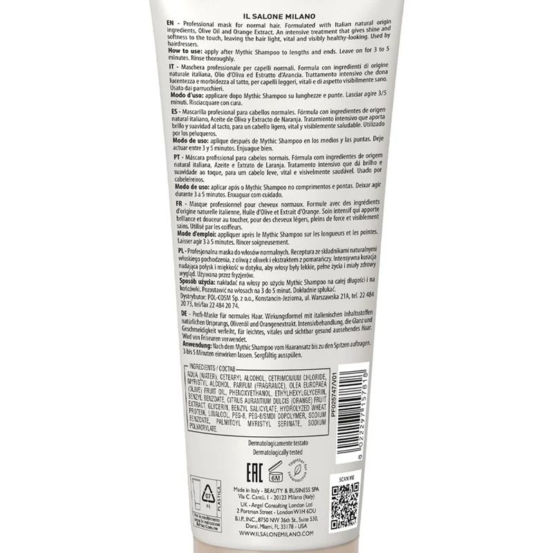 Il Salone Milano Mythic Mask 250ml - masque pour cheveux normaux